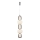LED Chandelier on a string CARO LED/40W/230V shiny chrome