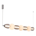LED Chandelier on a string CARO LED/42W/230V shiny chrome