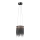 LED Chandelier on a string CASCATA BLACK LED/18W/230V