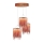 LED Chandelier on a string CASCATA COPPER 3xLED/54W/230V