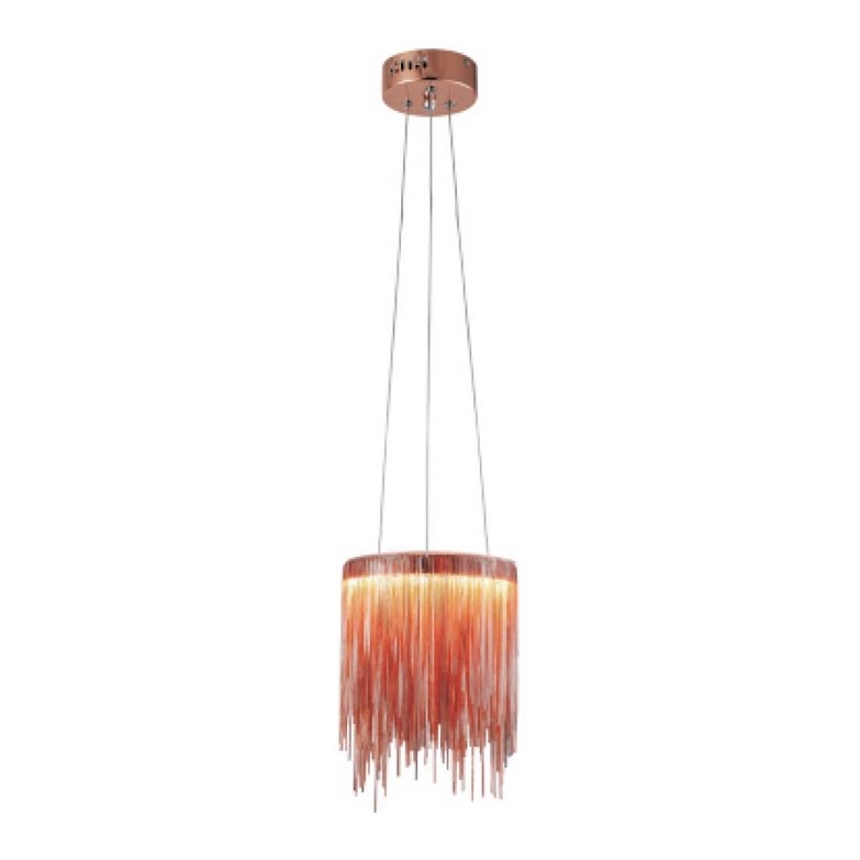 LED Chandelier on a string CASCATA COPPER LED/54W/230V