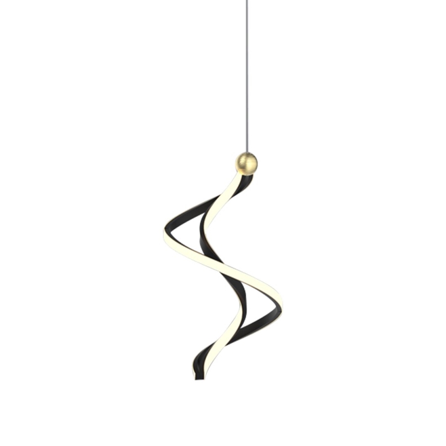 LED Chandelier on a string COLIA LED/19W/230V black/gold