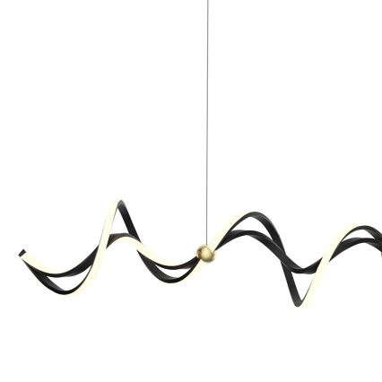 LED Chandelier on a string COLIA LED/55W/230V black/gold