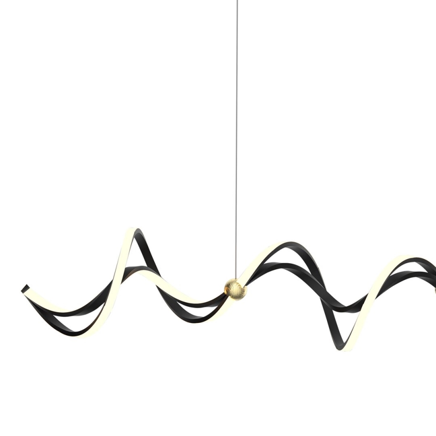 LED Chandelier on a string COLIA LED/55W/230V black/gold