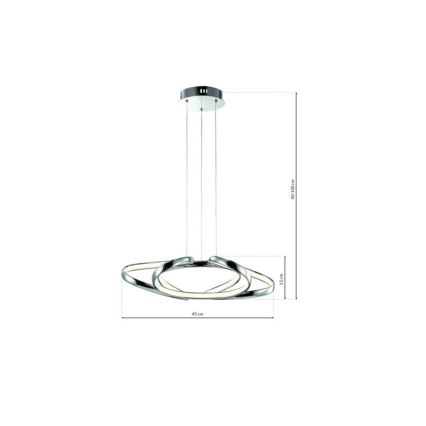 LED Chandelier on a string COPERNICUS 1xLED/46W/230V