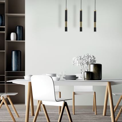 LED Chandelier on a string DALLAS 3xGU10/3W/230V