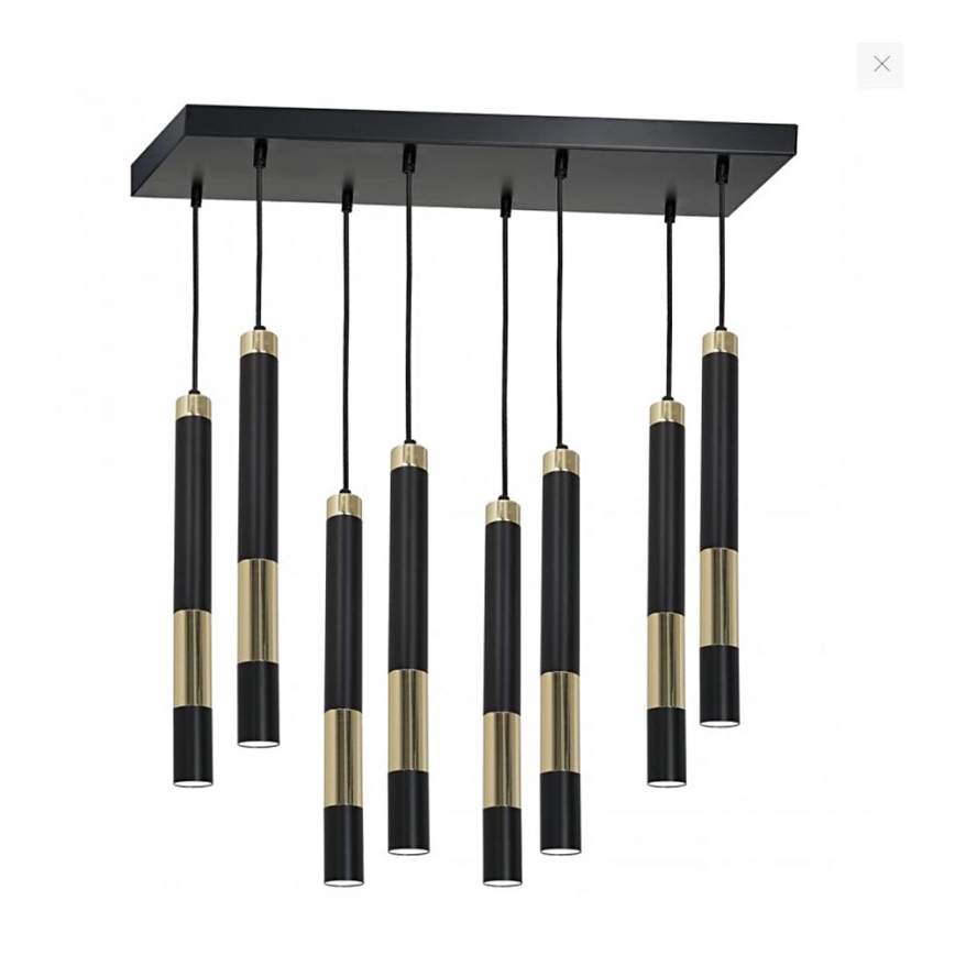 LED Chandelier on a string DALLAS 8xGU10/3W/230V