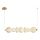 LED Chandelier on a string DAPHNE LED/40W/230V gold