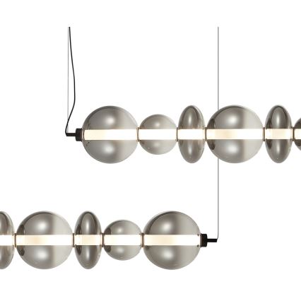 LED Chandelier on a string DAPHNE LED/40W/230V grey