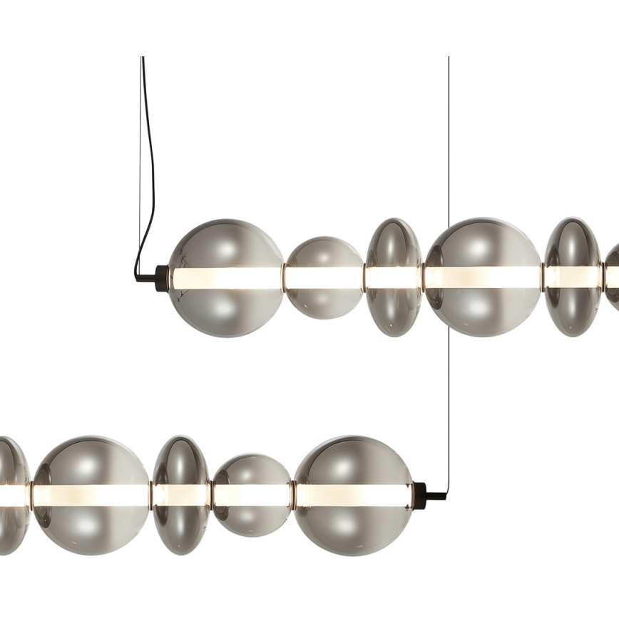 LED Chandelier on a string DAPHNE LED/40W/230V grey