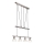 LED Chandelier on a string DAYTONA 4xE14/5W/230V 3000K shiny chrome