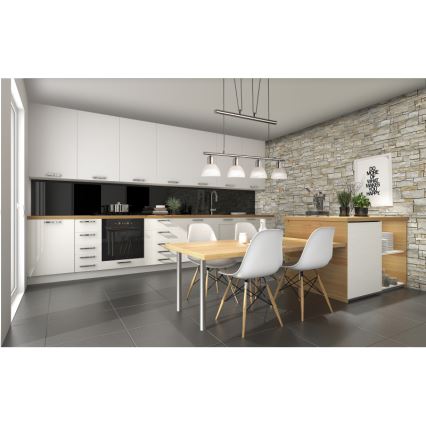 LED Chandelier on a string DAYTONA 4xE14/5W/230V 3000K shiny chrome