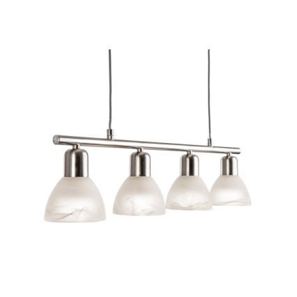 LED Chandelier on a string DAYTONA 4xE14/5W/230V 3000K shiny chrome
