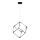 LED Chandelier on a string DICE LED/48W/230V black