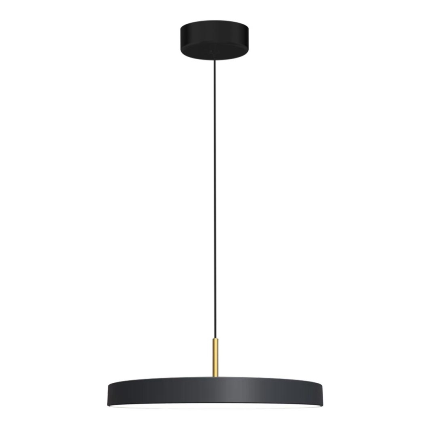 LED Chandelier on a string DISC LED/38W/230V d. 45 cm black
