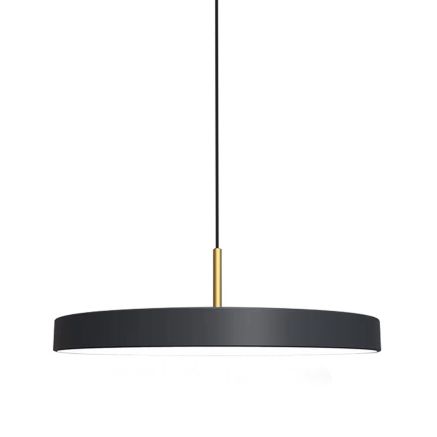 LED Chandelier on a string DISC LED/38W/230V d. 45 cm black