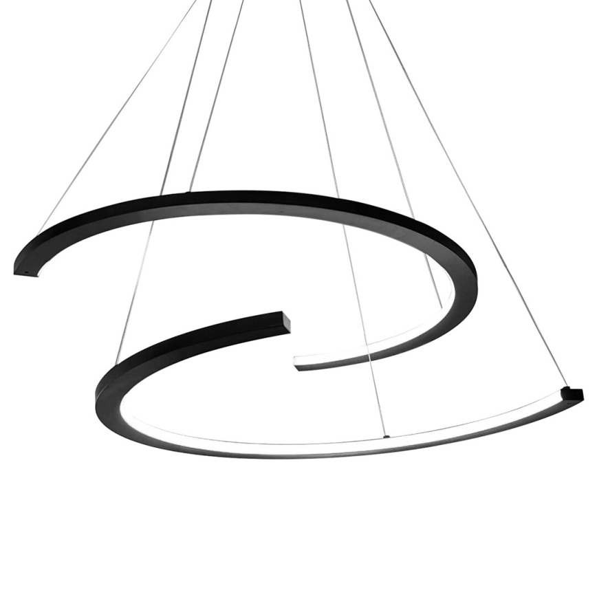 LED Chandelier on a string DOUBLEMOON LED/30W/230V black