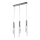 LED Chandelier on a string DUERO 3xLED/3W/230V