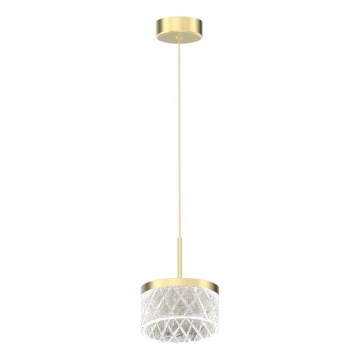 LED Chandelier on a string ELEGANCE LED/9W/230V d. 15 cm gold