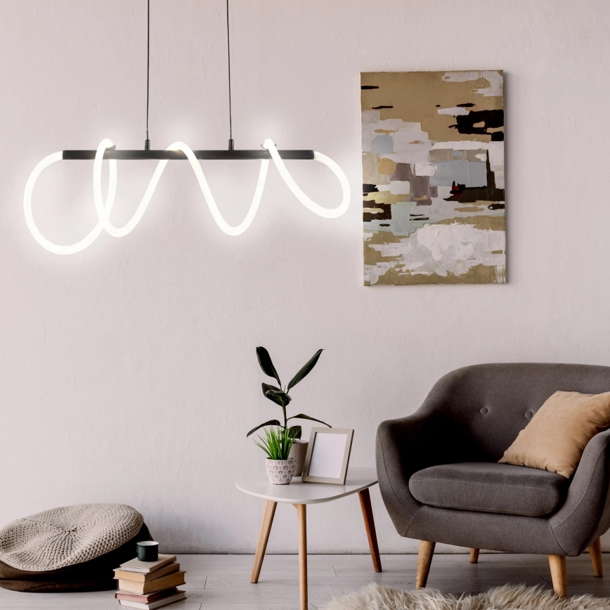 LED Chandelier on a string EMMA LED/38W/230V black