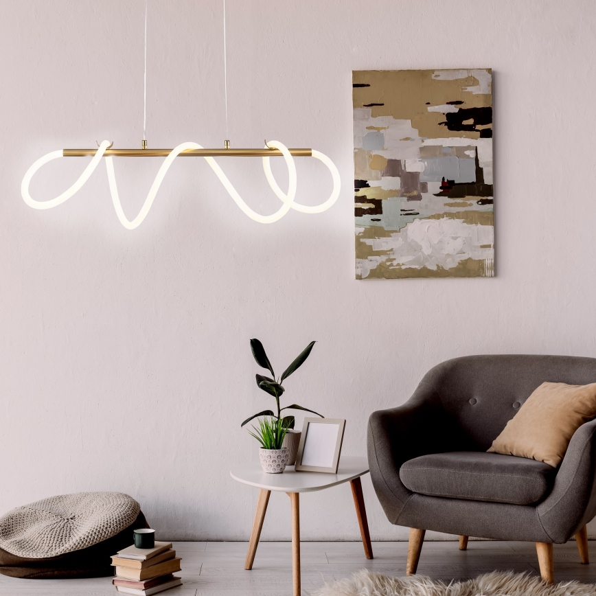LED Chandelier on a string EMMA LED/38W/230V gold