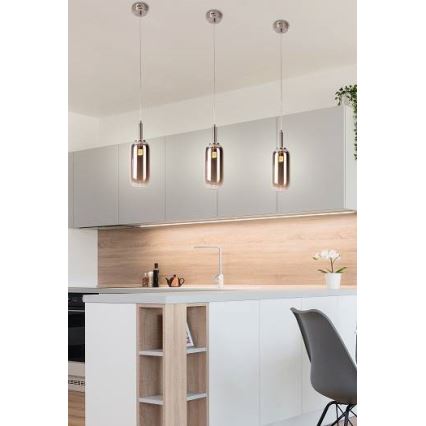 LED Chandelier on a string FIUGGI LED/6W/230V grey
