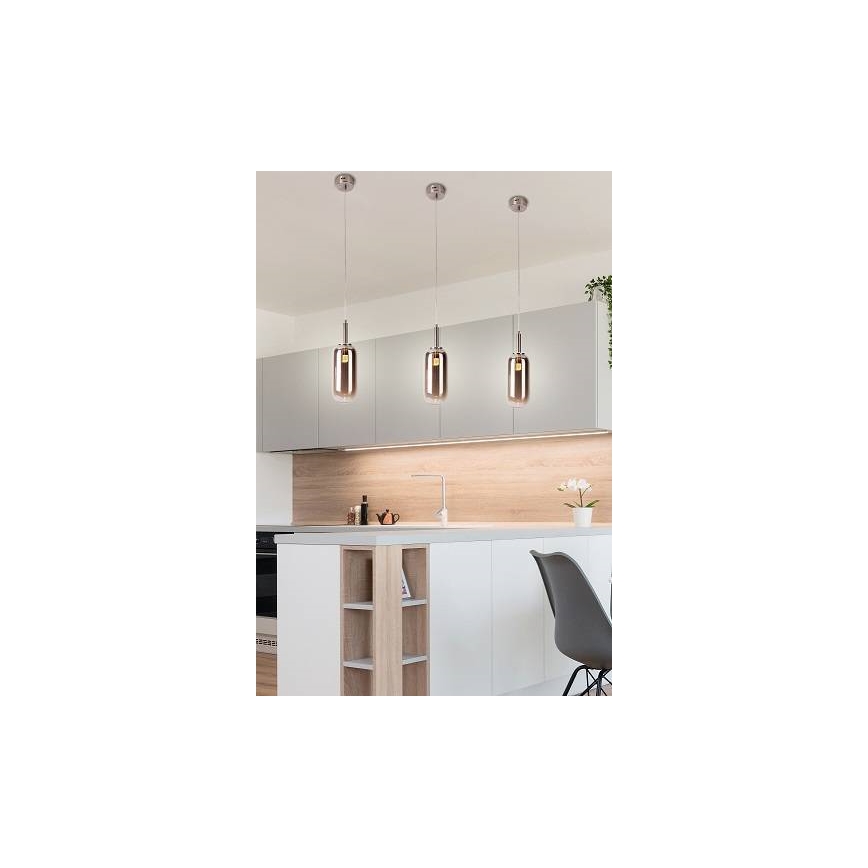 LED Chandelier on a string FIUGGI LED/6W/230V grey
