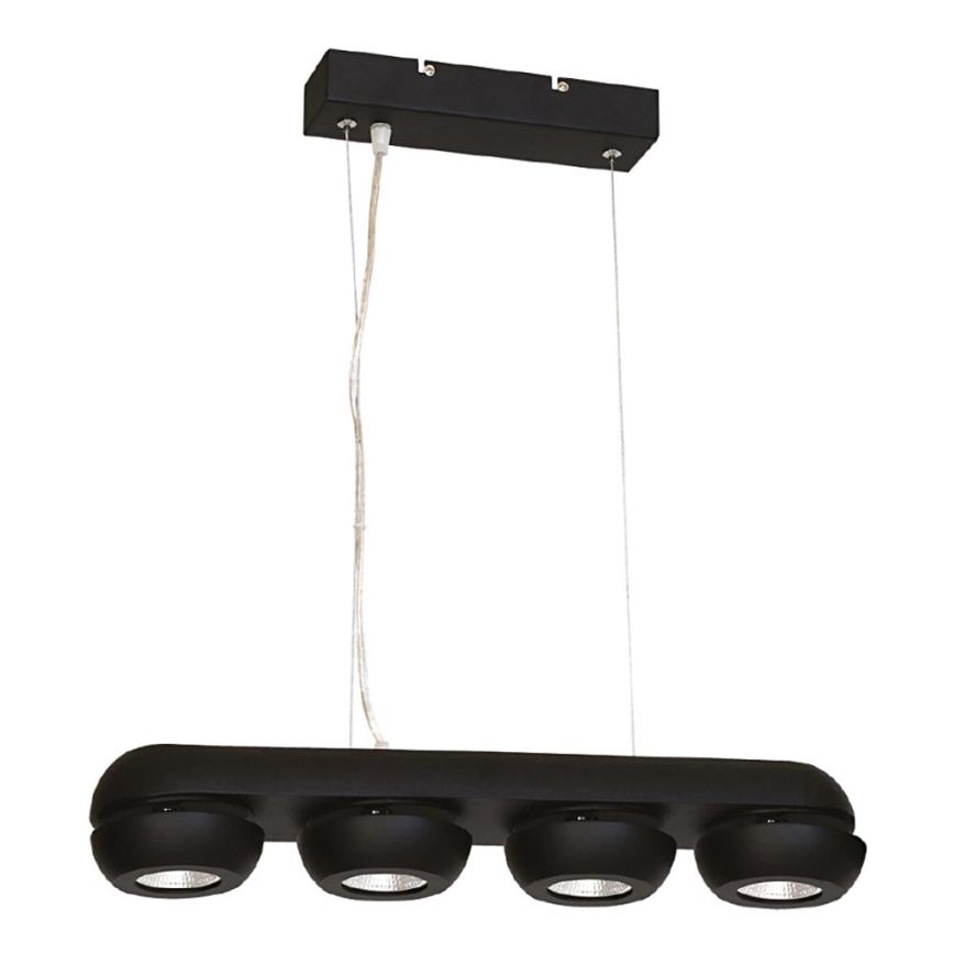 LED chandelier on a string FLARE 4xLED/10W/230V black