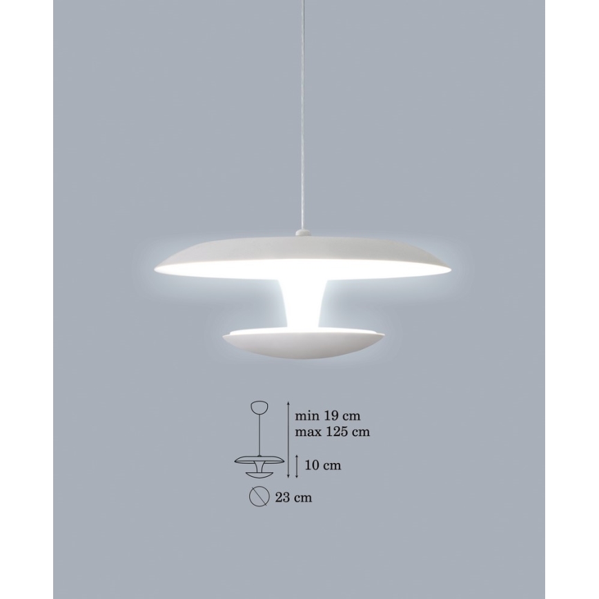 LED chandelier on a string FLY LED 1xLED/15W/230V