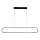 LED Chandelier on a string FRAME LED/42W/230V black