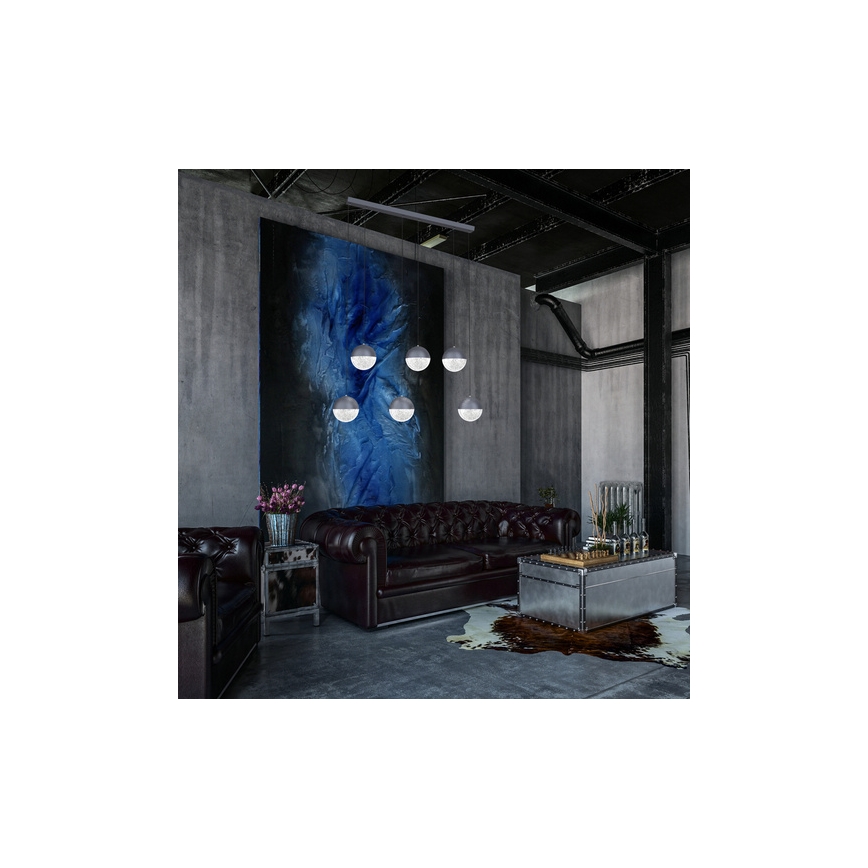 LED Chandelier on a string FURNI 6xLED/5W/230V