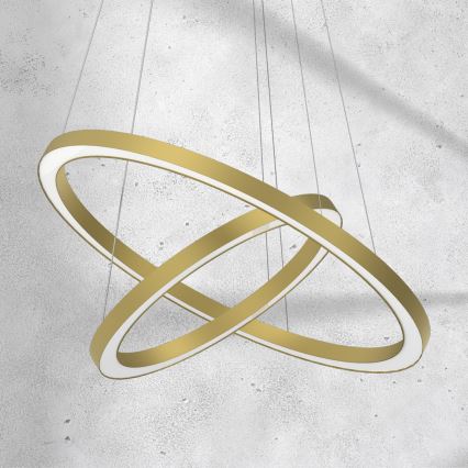 LED Chandelier on a string GALAXIA LED/46W/230V gold