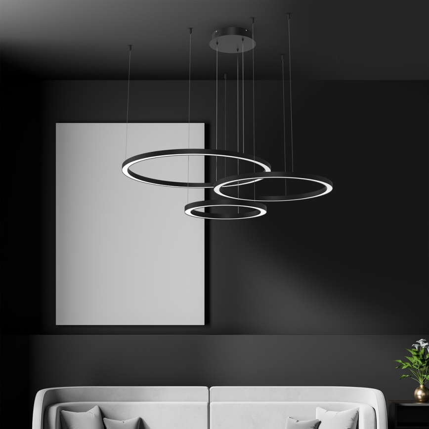 LED Chandelier on a string GALAXIA LED/85W/230V black