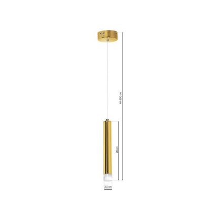 LED Chandelier on a string GOLDIE 1xLED/5W/230V golden