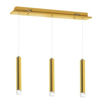 LED Chandelier on a string GOLDIE 3xLED/15W/230V golden