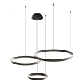 LED Chandelier on a string GRAVITY LED/108W/230V black
