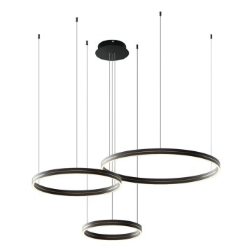 LED Chandelier on a string GRAVITY LED/108W/230V black