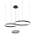 LED Chandelier on a string GRAVITY LED/108W/230V black