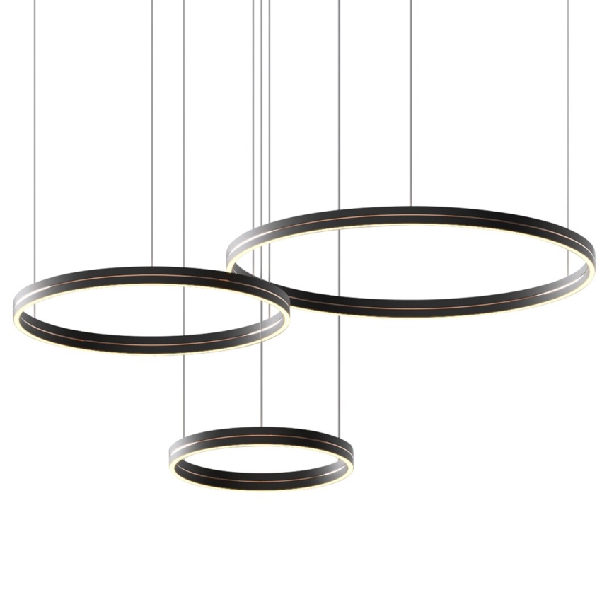 LED Chandelier on a string GRAVITY LED/108W/230V black
