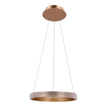 LED Chandelier on a string HASHIM LED/22W/230V d. 40 cm copper