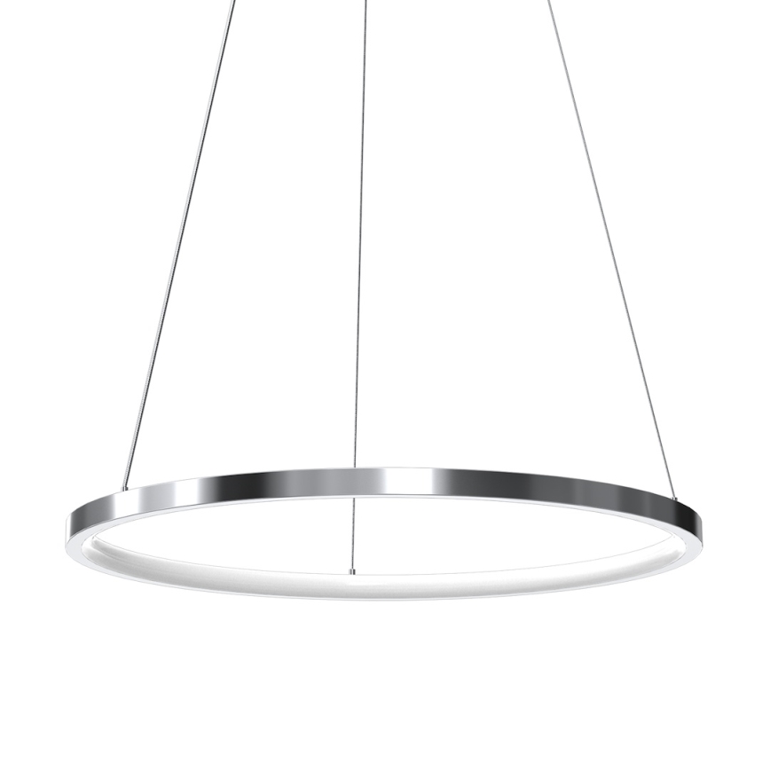 LED Chandelier on a string HOOP LED/27W/230V d. 50 cm 4000K shiny chrome