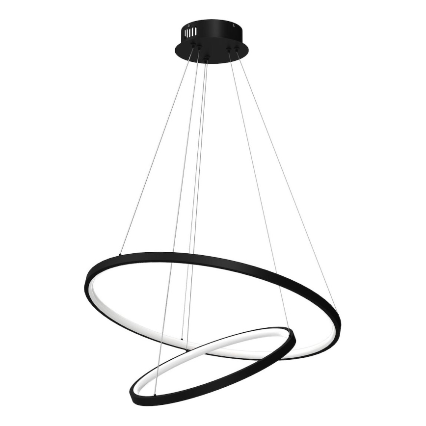 LED Chandelier on a string HOOP LED/51W/230V d. 60 cm 4000K black