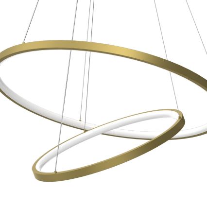LED Chandelier on a string HOOP LED/51W/230V d. 60 cm 4000K gold