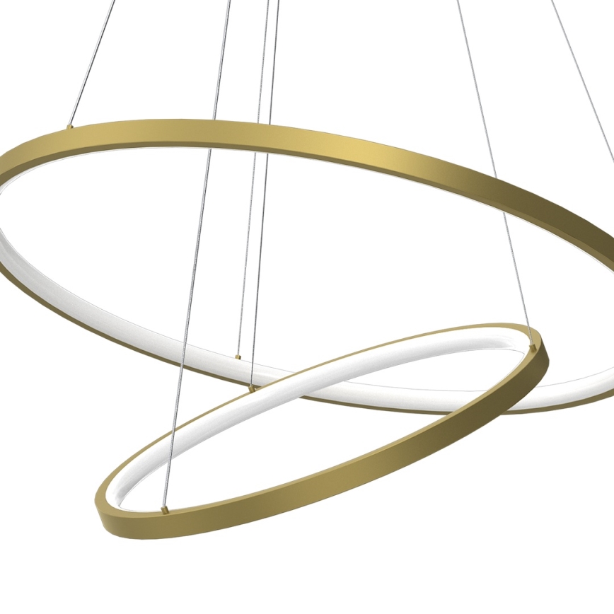 LED Chandelier on a string HOOP LED/51W/230V d. 60 cm 4000K gold