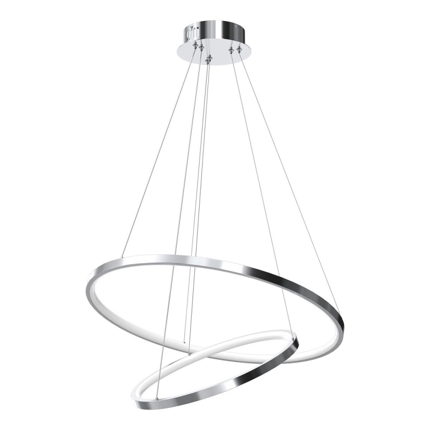LED Chandelier on a string HOOP LED/51W/230V d. 60 cm 4000K shiny chrome