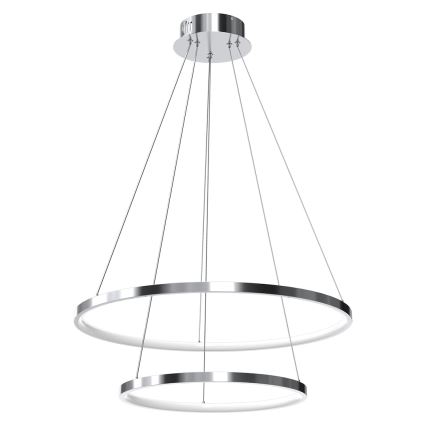 LED Chandelier on a string HOOP LED/51W/230V d. 60 cm 4000K shiny chrome