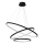 LED Chandelier on a string HOOP LED/93W/230V d. 60 cm 4000K black