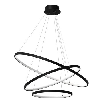 LED Chandelier on a string HOOP LED/93W/230V d. 80 cm 4000K black