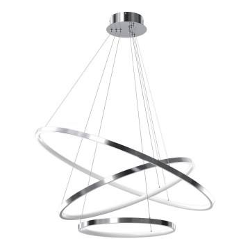 LED Chandelier on a string HOOP LED/93W/230V d. 80 cm 4000K shiny chrome