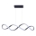 LED Chandelier on a string INFINITO LED/34W/230V black